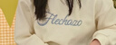 范思藍(lán)恩美式無(wú)帽字母刺繡圓領(lǐng)衛(wèi)衣女秋冬2024新款寬松上衣14329 杏色 XS 曬單實(shí)拍圖