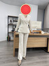 芭妃婭高級感西裝外套女職業(yè)主持人時(shí)尚氣質(zhì)商務(wù)OL名媛秋冬干練醫美咨詢(xún) 粉色西裝+喇叭褲 M 曬單實(shí)拍圖