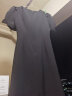 范思蓝恩22FS2038胸前镂空连衣裙女夏新款高级感气质显瘦裙子 气质黑 L 实拍图