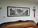 思荷 純手繪萬(wàn)里長(cháng)城畫(huà)靠山圖國畫(huà)山水畫(huà)客廳背景墻裝飾掛畫(huà)辦公室畫(huà) 旭日東升-款A 168*62 CM 曬單實(shí)拍圖