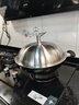合興利（HESInLY）不銹鋼鍋蓋鋼蓋32cm高拱型炒鍋蓋加高加厚家用通用煎鍋鍋蓋湯鍋蓋 高拱蓋可立柄/1個(gè) 32cm適配鍋內(nèi)徑31.7-32.5cm 曬單實(shí)拍圖