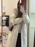皮爾卡丹（pierre cardin）加厚零下30度羽絨服女東北超厚中長(zhǎng)款過膝2024年冬季極寒大學(xué)生 白杏色 兩個(gè)牛角扣 環(huán)保毛領(lǐng) S 適合 ( 85-110斤) 曬單實(shí)拍圖