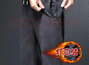羅蒙（ROMON）粗條燈芯絨冬季加絨加厚男士休閑褲直筒寬松運動(dòng)男褲秋冬爸爸褲子 10058 加絨版 深灰 XXL【適合155-170斤】2.7-2.8尺腰圍 曬單實(shí)拍圖