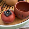 陶云尚宜興手工紫砂柿子茶寵擺件柿柿如意仿真水果精品可養(yǎng)茶玩茶桌擺件 紫砂柿柿如意小柿子【單個】 曬單實拍圖