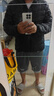 鴨鴨（YAYA）羽絨服新款男短款純色羽絨衣連帽輕薄款百搭冬季休閑外套KXM 黑色-YE3C700762Y XL (180) 【建議155-170斤】 曬單實拍圖