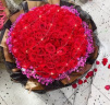 来一客520情人节鲜花99朵红玫瑰花束生日礼物表白求婚同城配送全国 33朵红玫瑰相思梅款 实拍图