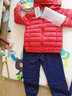 貝貝怡兒童羽絨服男女童裝外套寶寶輕盈羽絨服冬季保暖嬰兒上衣連帽 大紅(S075) 3歲/身高100cm 曬單實(shí)拍圖