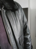 TWETYBIRD翠迪鳥毛領(lǐng)皮衣飛行服男真皮皮衣翻領(lǐng)頭層牛皮皮夾克男加厚外套男 黑色【精選頭層牛皮】 L 曬單實(shí)拍圖