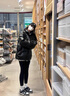 莫代爾品牌拉鏈鯊魚褲女外穿春秋2025新款打底排扣高腰提臀保暖瑜伽褲 （加厚奧粒絨）顯瘦黑 1條 XL 【適合體重118-130斤】 曬單實(shí)拍圖
