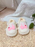 G.DUCKKIDS小黃鴨兒童棉拖鞋秋冬季女童保暖室內(nèi)保暖毛絨包跟家居鞋防滑防水 蝴蝶結(jié)-白色 13.5 140內(nèi)長13.5cm約20-21碼 曬單實(shí)拍圖