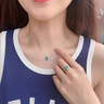 ?？ㄒ理?xiàng)鏈女士綠色寶石吊墜18金項(xiàng)鏈高檔情人節(jié)生日禮物送老婆送 1克拉自然祖母綠項(xiàng)鏈 定制 (48小時(shí)內(nèi)發(fā)貨) 曬單實(shí)拍圖