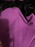 酷系（Cuulrite） 舞蹈服兒童練功服女童考級服女孩形體跳舞連體服拉丁中國舞服裝 紫色-長(cháng)袖開(kāi)襠 130 身高125-135cm重38-48斤 曬單實(shí)拍圖