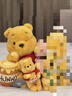 迪士尼（Disney）百畝森林蜂蜜日系列小熊維尼噗噗屹耳小豬毛絨玩偶掛件包包鑰匙扣 小熊維尼中號毛絨玩偶 曬單實(shí)拍圖
