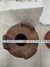 馳爵（CHIJUE）紫砂花盆宜興陶瓷紫砂大號吊蘭蘭花盆 出汗泥現代簡(jiǎn)約綠植園藝桌 千千1只特大有側孔+塑料盤(pán) 尺寸如圖  紫砂 曬單實(shí)拍圖