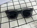 MOSCOT LEMTOSH太陽(yáng)鏡女士 復(fù)古磨砂粗厚框灰色眼鏡 寬邊板材橢圓形偏光墨鏡男款 磨砂灰色框+偏光灰色鏡片 曬單實(shí)拍圖