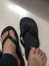 布藝庭廣東人字拖男2025新款秋季外穿防滑夾角涼拖潮流休閑沙灘拖鞋 黑色 39 曬單實(shí)拍圖