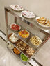 奧諾嘉（AONUOJIA） 不銹鋼置物架落地四層微波爐架子廚房餐廳收納儲物架烤箱架多層家用貨架鍋架 4層長(cháng)80寬30高125cm四層 曬單實(shí)拍圖