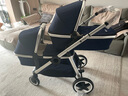 昆塔斯（Quintus）Q11雙胞胎嬰兒推車(chē)雙子座可坐躺三合一高景觀(guān)嬰兒推車(chē) 藏青色-雙座 曬單實(shí)拍圖