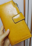 班亞奴（banyanu）錢(qián)包女真皮2025新款女士手拿包小包手拿包長(cháng)款大容量錢(qián)夾卡包一體 古黃色-防盜刷 曬單實(shí)拍圖