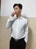 威可多（VICUTU）【云朵襯衫三代】男士長袖百搭商務(wù)襯衫白色170/B/40 曬單實拍圖