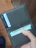 花虎（HANATORA）卡包男女士牛皮高檔商務(wù)銀行卡套迷你卡片包證件禮盒情人節禮物 橄欖綠灰色 曬單實(shí)拍圖