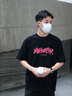 真維斯（Jeanswest）歐美潮牌短袖t恤男夏季純棉衣服大碼森系學(xué)生oversize時(shí)尚文化衫 黑色（放松心情） XL (180) (不起球不掉色) 曬單實(shí)拍圖