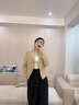 婭麗達高級感小香風(fēng)短款西裝外套女春季新款截短式休閑小西服 駝色(C0)-美拉德駝 M 曬單實拍圖