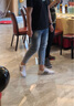 真維斯（JEANSWEST）牛仔褲子女2025夏季高腰彈力緊身修身小腳褲子女鉛筆褲淺藍(lán)色30 曬單實(shí)拍圖
