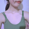 怡淑涵少女內(nèi)衣16-18美背文胸韓版女生學(xué)生初中高中生百搭打底吊帶背心 綠色+黑色 均碼 （75-130斤） 曬單實拍圖
