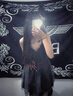 緣妕凌黑色網(wǎng)紗v領(lǐng)吊帶連衣裙女裝2023夏季純欲收腰顯瘦蓬蓬短裙子 灰色 M 曬單實(shí)拍圖