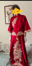 枝己秀禾服新娘婚紗2025新款新中式結(jié)婚禮服古裝嫁衣敬酒服 M016 L 曬單實拍圖
