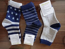 樂(lè )桃和家有機棉質(zhì)男童襪子套裝男孩松口襪三色組合裝 三色 16-18cm 曬單實(shí)拍圖