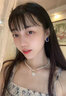 寶曼丹 BORMENDAM橢圓鑲鉆耳環(huán)女士高級感輕奢小眾氣質(zhì)時尚百搭高貴風耳釘大方耳飾 糖果橢圓耳環(huán) 曬單實拍圖