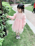木木屋（mumuwu）女童連衣裙春裝2026新款洋氣兒童加絨裙子公主裙中大童女孩春秋季 粉色春秋款 100 cm 曬單實(shí)拍圖