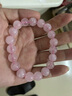 【靜黛】 真品 天然芙蓉粉晶手串圓珠單圈手鏈女款男時(shí)尚粉水晶飾品禮物 珠徑約10mm(約18-19顆) 曬單實(shí)拍圖