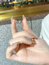 中國黃金（CHINA GOLD）純銀在逃公主蝴蝶結(jié)戒指女時尚氣質(zhì)指環(huán)生日紀(jì)念生日送女朋友禮物 【京速達】在逃公主蝴蝶結(jié)戒指-s925【品牌禮盒】 曬單實拍圖
