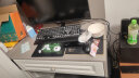 美尚E族朋克三模机械键盘鼠标套装2.4g无线键鼠台式电脑笔记本USB有线办公电竟吃鸡游戏蓝牙外设背光 87键金属银混光【青轴-三模】键鼠套装 有线 实拍图