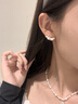 HEFANG何方珠寶白月光耳釘簡(jiǎn)約耳飾女士輕奢高級(jí)感生日禮物送女友老婆 白色 曬單實(shí)拍圖
