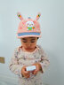 貝娜茜寶寶帽子秋冬款鴨舌帽兒童帽男童女童春秋薄款棒球帽可愛(ài)大帽檐潮 萌兔-橘色 6個(gè)月-2歲（44-49CM） 曬單實(shí)拍圖