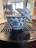 鐘家窯（Zhong' s Kiln）景德鎮陶瓷手繪釉下彩青花柴窯蓋碗 大號點(diǎn)工纏枝蓮紋泡茶碗茶杯 曬單實(shí)拍圖