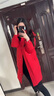 雅鹿2025新款羽絨服女長(cháng)款過(guò)膝寬松大碼加厚時(shí)尚中年媽媽冬季鴨絨外套 紅色 XL 【建議95-125斤】 曬單實(shí)拍圖
