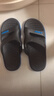 安嘆（ANTAN）運動(dòng)拖鞋男外穿夏天2025新款浴室防滑涼拖鞋室內洗澡時(shí)尚防臭ins B88D黑藍 42-43 (適合41-42腳) 曬單實(shí)拍圖