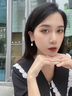 HEFANG何方珠寶愛心結(jié)珍珠耳環(huán)耳飾女士輕奢高級感七夕情人節(jié)禮物送女友 金色 曬單實拍圖