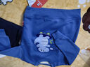 巴布豆寶寶衣服男童加絨套裝冬季新款中小童加厚保暖防風(fēng)卡通洋氣童裝 海軍藍 巴布藍恐龍+藍 爪印巴布X 110 曬單實(shí)拍圖