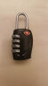 欣沁 出国四键密码锁 防盗旅行拉杆箱挂锁TSA背包锁 黑色 实拍图