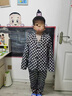 G.DUCKKIDS男童格子西裝套裝2025春秋裝新款兒童西服秋季帥氣潮酷中小童衣服 黑色 140 cm 曬單實(shí)拍圖