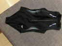 速比濤（Speedo）電氣矩陣黑標Hero4.0鯊魚(yú)皮競速溫泉度假連體泳衣女 黑/淺紫 38 曬單實(shí)拍圖