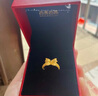 百泰首飾（BATAR JEWELLERY）生日禮物黃金戒指999足金花絲雙層蝴蝶結(jié)鏤空蝴蝶活口金戒指 3.70g 曬單實(shí)拍圖