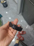 天梭表帶1853原裝真皮力洛克手表帶俊雅男女款T410/T006407A表鏈 TISSOT-黑色黑線(xiàn)+鋼色蝴蝶扣 20mm 曬單實(shí)拍圖