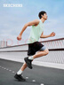 斯凱奇（Skechers）縱云跑鞋男鞋夏季軟底透氣運動鞋厚底休閑健步鞋220613 曬單實拍圖